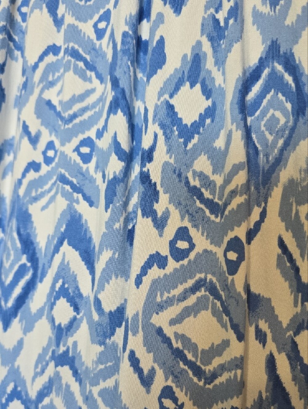 Jessica Simpson Blue and White Printed Strapless Dress - Picture 5 of 16